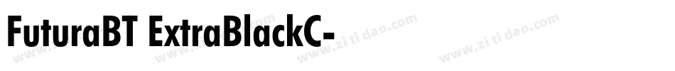 FuturaBT ExtraBlackC字体转换